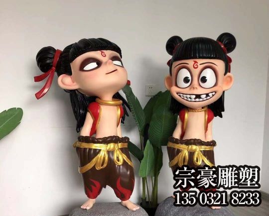 玻璃鋼卡通動漫人物之哪吒雕像 玻璃鋼卡通動漫人物之哪吒雕像