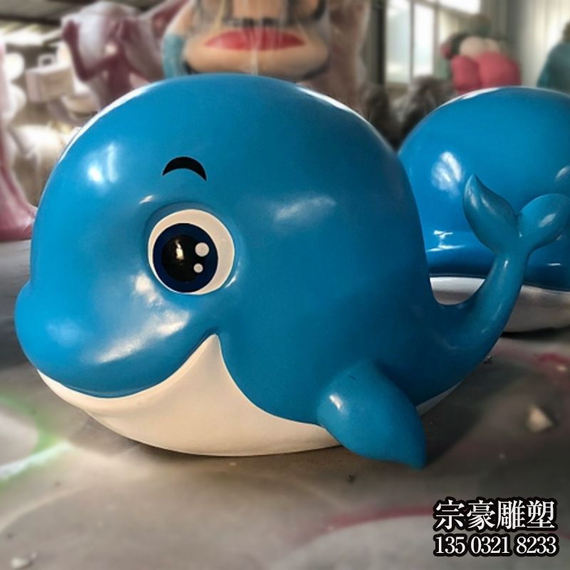 玻璃鋼卡通鯨魚雕塑 玻璃鋼卡通鯨魚雕塑
