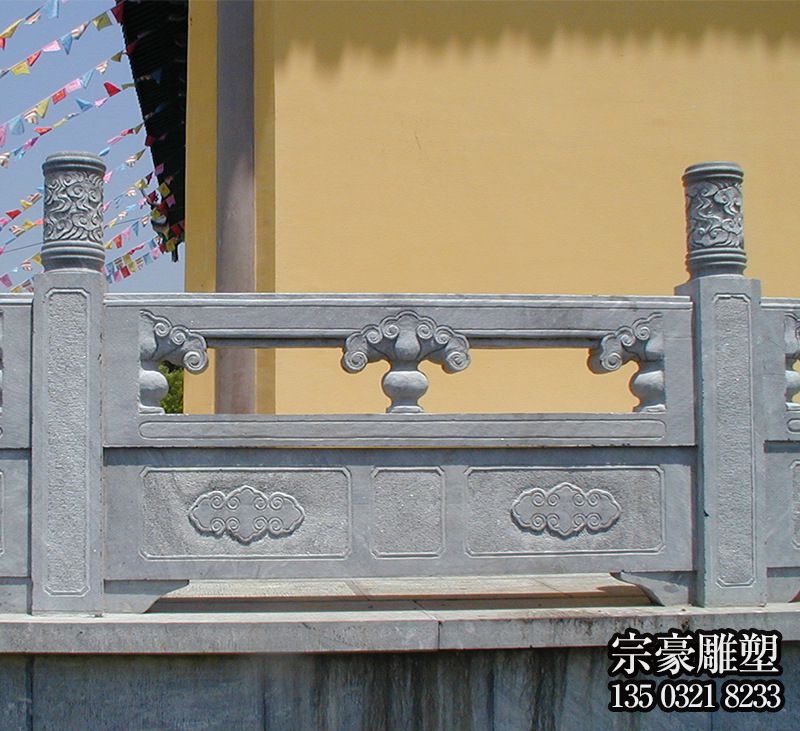寺院陽臺圍欄青石花紋雕刻欄桿 寺院陽臺圍欄青石花紋雕刻欄桿