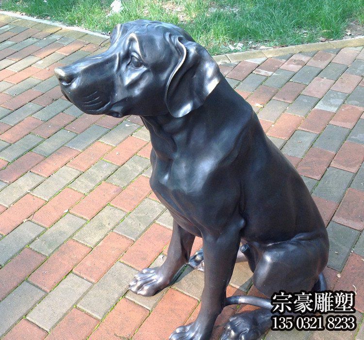 純銅鑄造銅雕狗 純銅鑄造銅雕狗