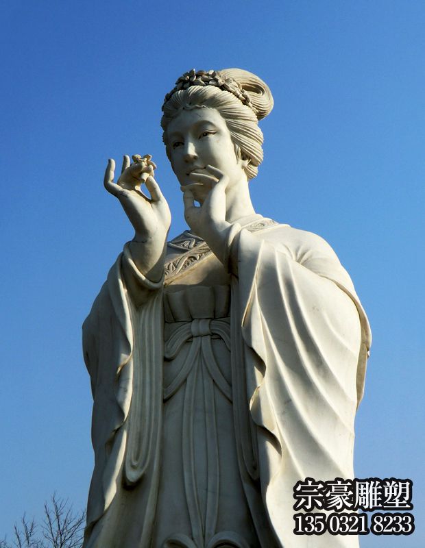 阮文姬古代美女十二花神石雕像 阮文姬古代美女十二花神石雕像