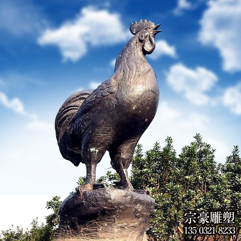 景區(qū) 廣場(chǎng)擺放的打鳴青石石雕創(chuàng)意雞雕塑 景區(qū) 廣場(chǎng)擺放的打鳴青石石雕創(chuàng)意雞雕塑