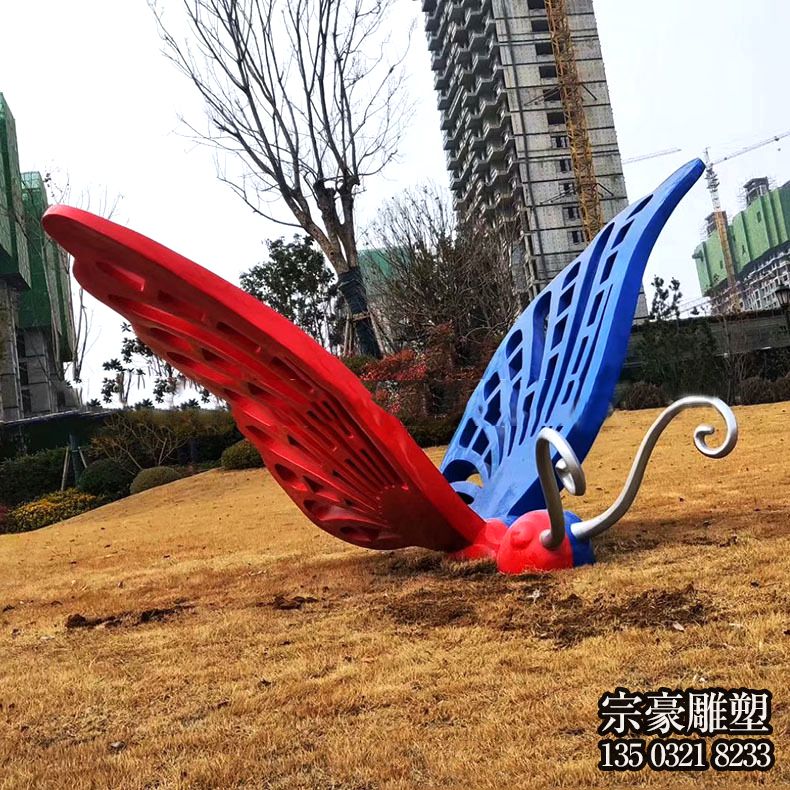 抽象不銹鋼蝴蝶裝飾雕塑 抽象不銹鋼蝴蝶裝飾雕塑