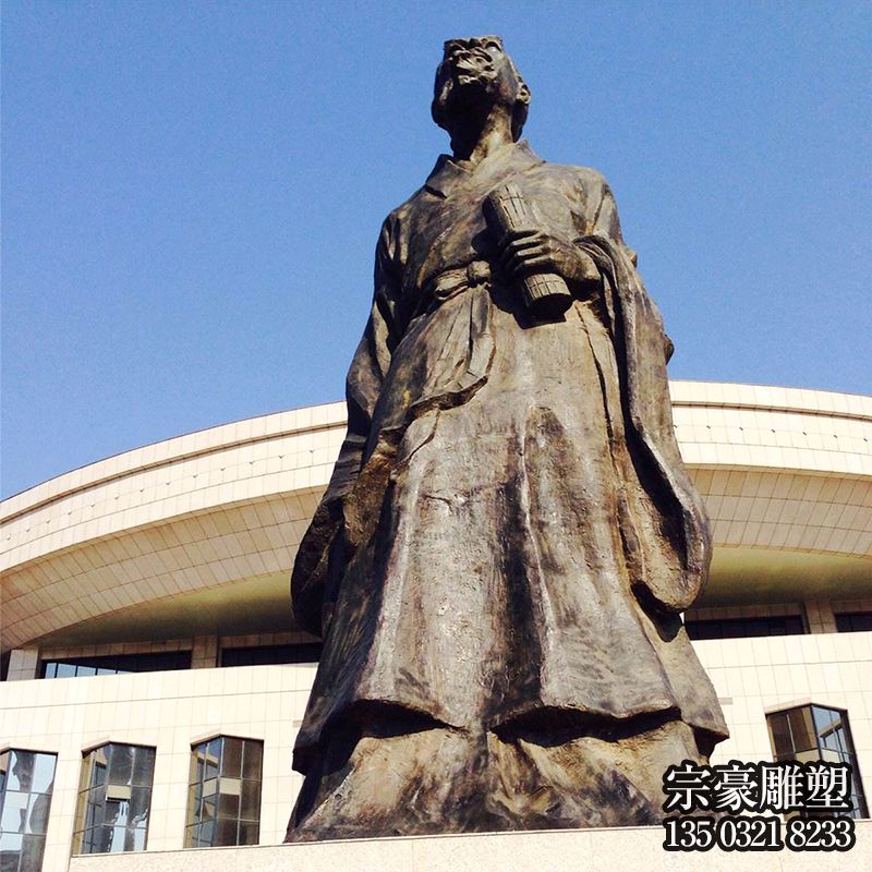 城市廣場(chǎng)中國(guó)歷史人物著名哲學(xué)家鑄銅鎏金莊子銅像 城市廣場(chǎng)中國(guó)歷史人物著名哲學(xué)家鑄銅鎏金莊子銅像
