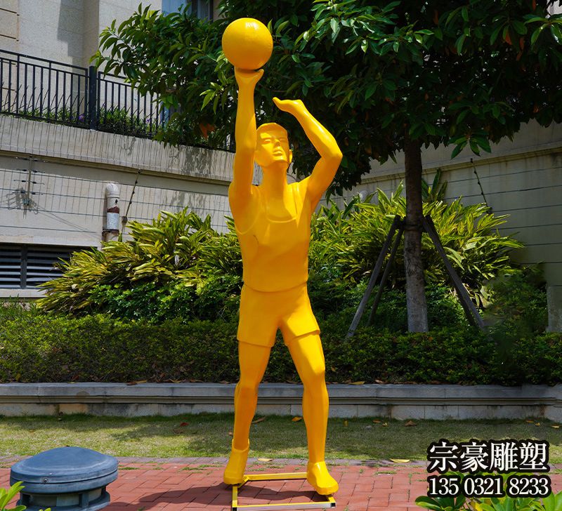體育廣場(chǎng)戶外抽象打籃球運(yùn)動(dòng)景觀玻璃鋼雕塑 體育廣場(chǎng)戶外抽象打籃球運(yùn)動(dòng)景觀玻璃鋼雕塑